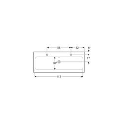 Geberit iCon Light Waschtisch, Breite 120cm, Tiefe 48cm, Hahnloch links, rechts, Übe... GEBERIT-501837002 4025410894823 (Abb. 1)