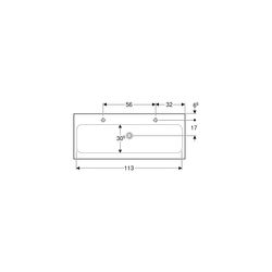 Geberit iCon Light Waschtisch, Breite 120cm, Tiefe 48cm, Hahnloch links, rechts, ohn... GEBERIT-501837006 4025410894861 (Abb. 1)