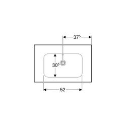 Geberit iCon Light Waschtisch mit Ablagefläche, Breite 75cm, Tiefe 48cm, ohne Hahnlo... GEBERIT-501839003 4025410894991 (Abb. 1)