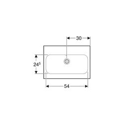 Geberit iCon Light Waschtisch verkürzte Ausladung, Breite 60cm, Tiefe 42cm, ohne Hah... GEBERIT-501841007 4025410895196 (Abb. 1)