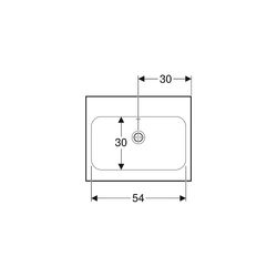 Geberit iCon Light Aufsatzwaschtisch, Breite 60cm, Tiefe 48cm, ohne Hahnloch, Überla... GEBERIT-501847003 4025410895479 (Abb. 1)