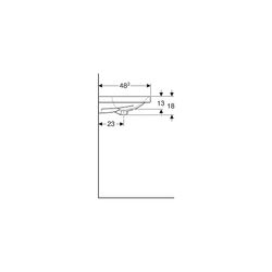 Geberit Acanto Waschtisch, Breite 120cm, Tiefe 48,2cm, ohne Hahnloch, ohne Überlauf,... GEBERIT-501880007 4025410895677 (Abb. 1)