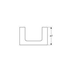 Geberit ONE Waschtischplatte Ausschnitt mittig, für Aufsatzwaschtisch rechteckig, 75... GEBERIT-505282001 4025410936615 (Abb. 1)