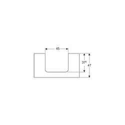 Geberit ONE Waschtischplatte Ausschnitt mittig, für Aufsatzwaschtisch rechteckig, 90... GEBERIT-505283004 4025410936714 (Abb. 1)