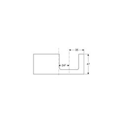 Geberit ONE Waschtischplatte Ausschnitt rechts für Aufsatzwaschtisch rechteckig 120x... GEBERIT-505325006 4025410937780 (Abb. 1)