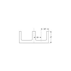 Geberit ONE Waschtischplatte Ausschnitt 2-fach, für Aufsatzwaschtisch, 120x3x47cm, W... GEBERIT-505345001 4025410937872 (Abb. 1)