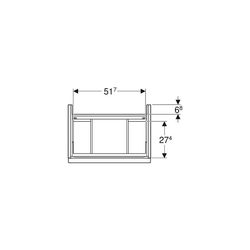 Geberit iCon Unterschrank für Waschtisch 2 Schubladen verkürzte Ausladung WT 60cm La... GEBERIT-502307JK1 4025410942463 (Abb. 1)