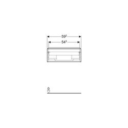Geberit iCon Unterschrank für Waschtisch, 1 Schublade Waschtisch 60cm, Weiß lackiert... GEBERIT-502310011 4025410941435 (Abb. 1)