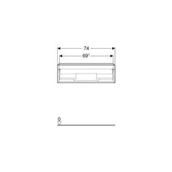 Geberit iCon Unterschrank für Waschtisch, 1 Schublade Waschtisch 75cm, Weiß, lackier... GEBERIT-502311012 4025410941473 (Abb. 1)