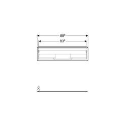 Geberit iCon Unterschrank für Waschtisch 1 Schublade Waschtisch 90cm Sandgrau lackie... GEBERIT-502312JL1 4025410942678 (Abb. 1)