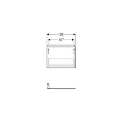 Geberit iCon Unterschrank für Handwaschbecken, 1 Schublade 53x41,5cm, Weiß, lackiert... GEBERIT-502302013 4025410941213 (Abb. 1)