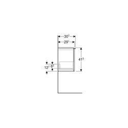Geberit iCon Unterschrank für Handwaschbecken, 1 Schublade 53x41,5cm, Weiß, lackiert... GEBERIT-502302013 4025410941213 (Abb. 1)