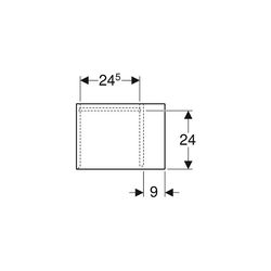 Geberit iCon Seitenelement, 37x40x27,3cm, Eiche Melamin Holzstruktur... GEBERIT-502325JH1 4025410943170 (Abb. 1)