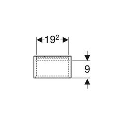 Geberit iCon Regal rechteckig, 22,5x70x13,2cm, Weiß lackiert matt... GEBERIT-502320013 4025410941701 (Abb. 1)