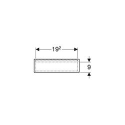 Geberit iCon Regal quadratisch, 45x46,7x13,2cm, Nussbaum hickory Melamin Holzstruktu... GEBERIT-502323JR1 4025410943125 (Abb. 1)