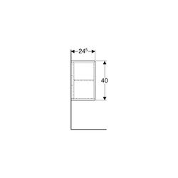 Geberit iCon Seitenelement, 37x40x24,5cm, Weiß lackiert hochglänzend... GEBERIT-502324011 4025410941770 (Abb. 1)