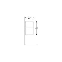 Geberit iCon Seitenelement, 37x40x27,3cm, Eiche Melamin Holzstruktur... GEBERIT-502325JH1 4025410943170 (Abb. 1)