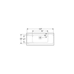 Geberit Tawa Rechteckbadewanne schmaler Rand, Duo 170x75cm, Gesamtvolumen 186l... GEBERIT-554133011 4025410872821 (Abb. 1)