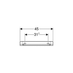 Geberit Wandablage 45x5,5x13cm, Lava pulverbeschichtet matt... GEBERIT-502326JK1 4025410943217 (Abb. 1)