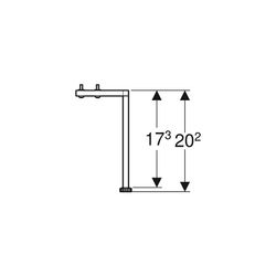 Geberit Set Füße Höhe 18cm, Hochglanz verchromt... GEBERIT-502329001 4025410941855 (Abb. 1)