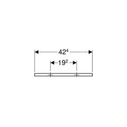 Geberit Handtuchhalter für Badezimmermöbel, 42,4x1,9x4,9cm, Lava pulverbeschichtet m... GEBERIT-502328JK1 4025410943255 (Abb. 1)