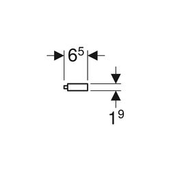 Geberit Handtuchhalter für Badezimmermöbel, 42,4x1,9x4,9cm, Lava pulverbeschichtet m... GEBERIT-502328JK1 4025410943255 (Abb. 1)