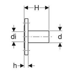 Geberit Mapress C-Stahl Flansch 10/16 bar, mit Einschubende Außendurchmesser 88,9mm, DN ... GEBERIT-23790 4025410724625 (Abb. 1)