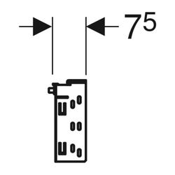 Geberit Duofix Traverse für Elementbefestigung, Ständerabstand ab 60cm, Nennbreite 1... GEBERIT-111045001 4025410946553 (Abb. 1)