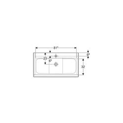 Geberit iCon Set Möbelwaschtisch schmaler Rand 2 Schubladen An. 90cm KeraTect Sandgr... GEBERIT-502333JL1 4025410943378 (Abb. 1)