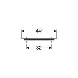 Geberit iCon Griff Sandgrau/pulverbeschichtet matt, Breite 44,7cm... GEBERIT-502357JL1 4025410944535 (Abb. 1)
