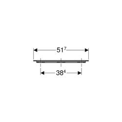 Geberit iCon Griff Weiß/pulverbeschichtet matt, Breite 51,7cm... GEBERIT-502358011 4025410944368 (Abb. 1)