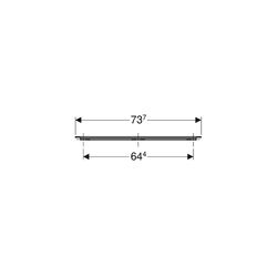 Geberit iCon Griff Lava/pulverbeschichtet matt, Breite 73,7cm... GEBERIT-502360JK1 4025410944580 (Abb. 1)
