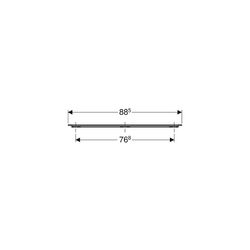 Geberit iCon Griff Weiß/pulverbeschichtet matt, Breite 88,5cm... GEBERIT-502361011 4025410944429 (Abb. 1)