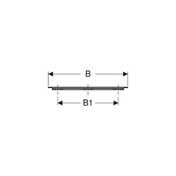 Geberit iCon Griff Mattschwarz/pulverbeschichtet matt, Breite 36,7cm... GEBERIT-502356141 4025410626783 (Abb. 1)
