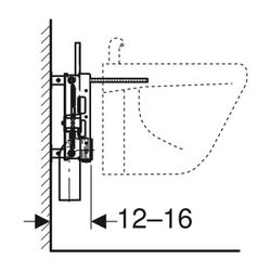 Geberit Kombifix Element für Bidet, universell... GEBERIT-457530001 4025416500865 (Abb. 1)