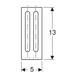 Geberit GIS Montagewinkel 13x13cm, 461185001... GEBERIT-461185001 4025410944931 (Abb. 1)