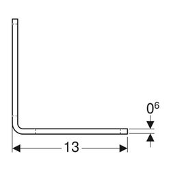 Geberit GIS Montagewinkel 13x13cm, 461185001... GEBERIT-461185001 4025410944931 (Abb. 1)