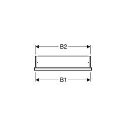 Geberit ONE Spiegelschrank mit ComfortLight, 1 Tür rechts, UP-Montage, Höhe 90cm B 6... GEBERIT-505801001 4025410934871 (Abb. 1)