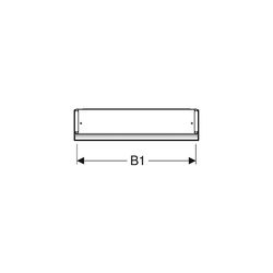 Geberit ONE Spiegelschrank mit ComfortLight, 1 Tür, AP-Montage, Höhe 90cm B 60cm, Al... GEBERIT-505810001 4025410521415 (Abb. 1)
