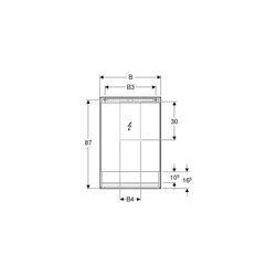 Geberit ONE Spiegelschrank mit Nische und ComfortLight, 1 Tür links, AP-Montage, H 9... GEBERIT-505830002 4025410520371 (Abb. 1)