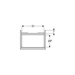 Geberit Renova Plan Unterschrank für Waschtisch, 1 Schublade, 1 Innenschublade, 58,5... GEBERIT-501906011 4025410905192 (Abb. 1)