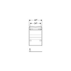 Geberit Renova Compact Unterschrank für Handwaschbecken Tür verk. Ausl. 408x605x231c... GEBERIT-501924011 4025410905536 (Abb. 1)