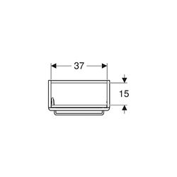 Geberit Renova Compact Unterschrank für Handwaschbecken Tür verk. Ausl. 408x605x231c... GEBERIT-501924011 4025410905536 (Abb. 1)