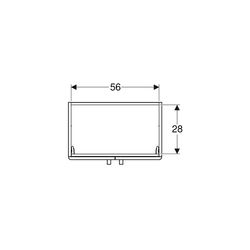 Geberit Renova Compact Unterschrank für Waschtisch, 2 Türen 59,7x60,5x39,7cm B Wasch... GEBERIT-501926421 4025410905581 (Abb. 1)