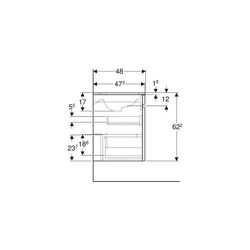 Geberit Renova Plan Set Möbelwaschtisch 80cm, Unterschr., 1 Schubl./1 Innenschubl., ... GEBERIT-501916JK1 4025410905901 (Abb. 1)