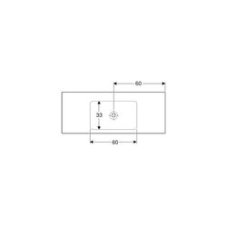 Geberit ONE Möbelwaschtisch Abgang vertikal, Breite 120cm, Tiefe 48cm, ohne Hahnloch... GEBERIT-505011015 4025410953605 (Abb. 1)
