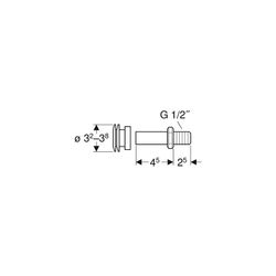 Geberit Einlaufstutzen für Urinale, 521005000... GEBERIT-521005000 4022009163223 (Abb. 1)