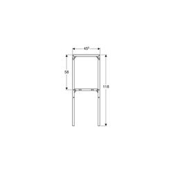 Geberit Monolith Distanzrahmen Aluminium poliert... GEBERIT-131011001 4025416572596 (Abb. 1)