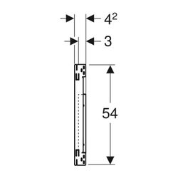 Geberit Duofix Montageplatte für Waschtisch mit Unterschrank, einer Auslaufarmatur e... GEBERIT-111055001 4025410949585 (Abb. 1)