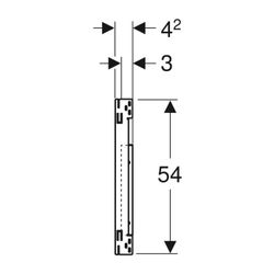 Geberit Duofix Montageplatte für Waschtisch mit Unterschrank, zwei Auslaufarmaturen,... GEBERIT-111056001 4025410948199 (Abb. 1)